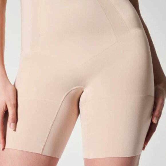 Spanx High-Waisted Mid-Thigh Short in Soft Nude Size 3X NWT - Picture 15 of 16